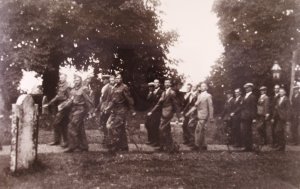 Home Guard and Volunteer Services Armistice Day parade at the Church.